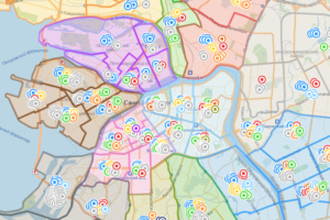 В каком районе больше единороссов, а в каком — самовыдвиженцев? Интерактивная карта с кандидатами в мундепы в Петербурге
